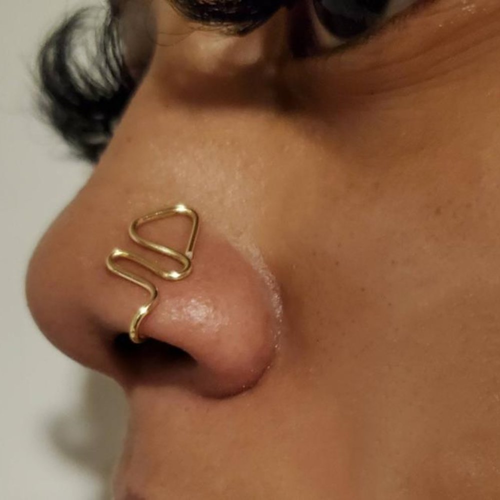 gold nose cuff